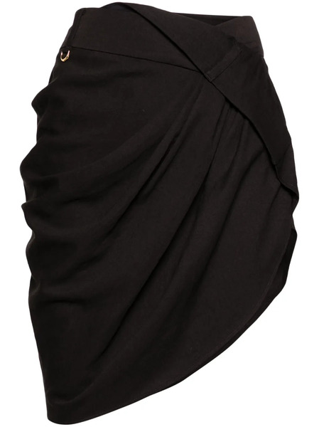 Jacquemus La Jupe Asymmetric Miniskirt - Black 
