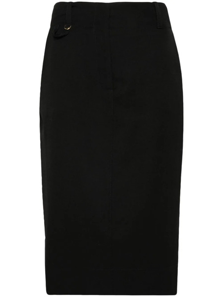  Jacquemus La Jupe Bari Midi Skirt - Black 