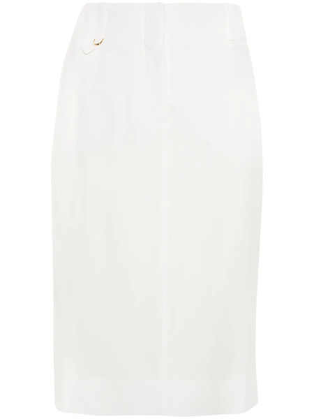  Jacquemus La Jupe Midi Bari Skirt - White 
