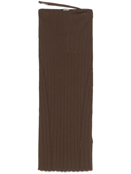  Jacquemus La Jupe Pralù Midi Skirt - Brown 
