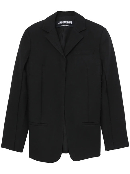  Jacquemus La Veste Caraco Inside-out Blazer - Black 