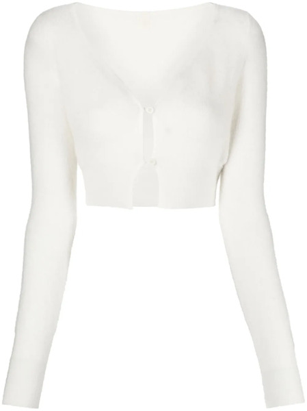  Jacquemus Le Cardigan Alzou Cropped Jacket - Neutrals 