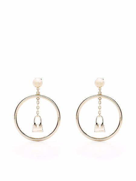  Jacquemus Le Chiquito Drop Hoop Earrings - Gold 