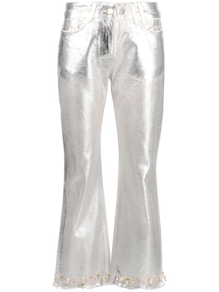  Jacquemus Le De Nîmes Court Artichaut Jeans - Silver 