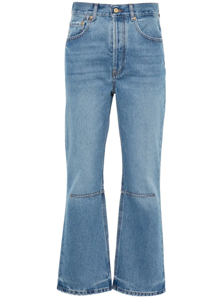  Jacquemus Le De-nîmes High-waist Cropped Jeans - Blue 