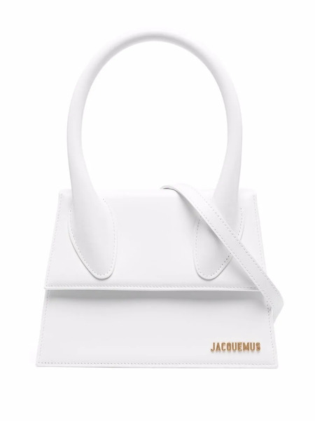  Jacquemus Le Grand Chiquito Leather Tote Bag - White 