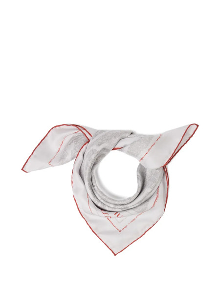  Jacquemus Le Paysan Animal-print Scarf - White 