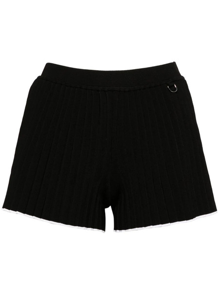 Jacquemus Le Short Plissé Knitted Shorts - Black 
