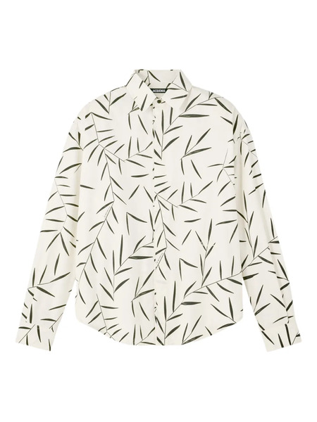  Jacquemus Le Simon Ml Leaf-print Button-up Shirt - Neutrals 