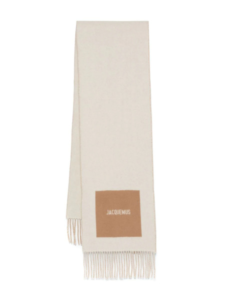  Jacquemus L'echarpe Rond Carre Scarf - Neutrals 