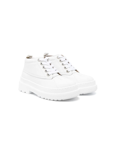  Jacquemus L'enfant Lace-up Leather Sneakers - White 