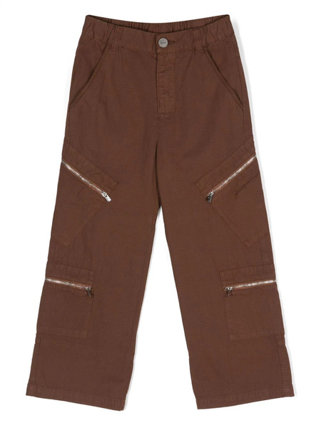  Jacquemus L'enfant Le Cargo Cotton Trousers - Brown 
