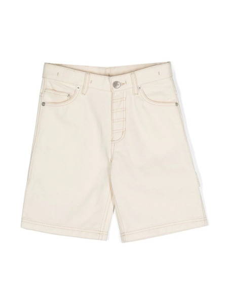  Jacquemus L'enfant Le Short De Nîmes Cotton Shorts - Neutrals 