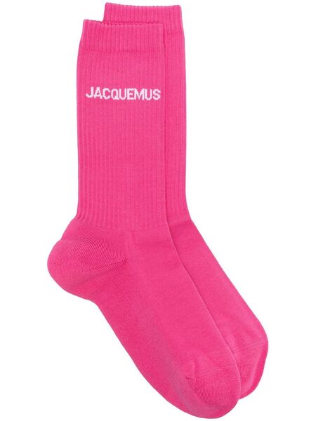  Jacquemus Les Chaussettes Jacquemus Logo-intarsia Socks - Pink 