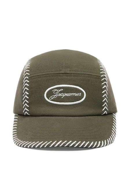  Jacquemus Logo-embroidered Baseball Cap - Green 