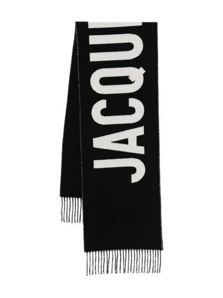  Jacquemus Logo-embroidered Scarf - Black 