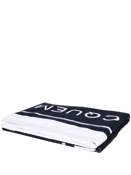  Jacquemus Logo-jacquard Beach Towel - White 