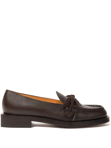  Jacquemus Marino Leather Loafers - Brown 