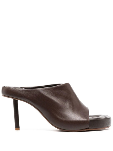  Jacquemus 85mm Leather Sandals - Brown 