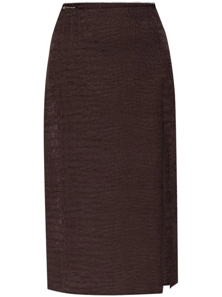  Jacquemus Notte Midi Skirt - Brown 