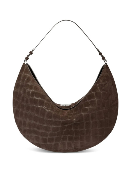  Jacquemus Ovalo Leather Shoulder Bag - Brown 