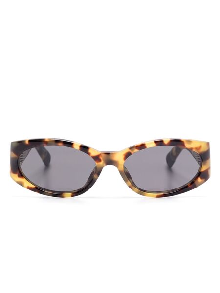  Jacquemus Ovalo Sunglasses - Brown 
