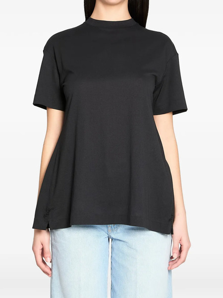  Jacquemus Paper Effect Open Back T-shirt - Black 
