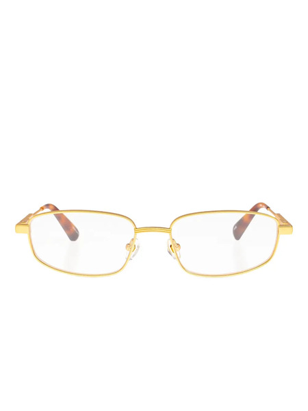  Jacquemus Rectangle-frame Glasses - Brown 