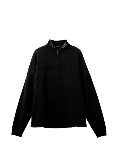  Jacquemus Rond Carré Zip Neck Shirt - Black 