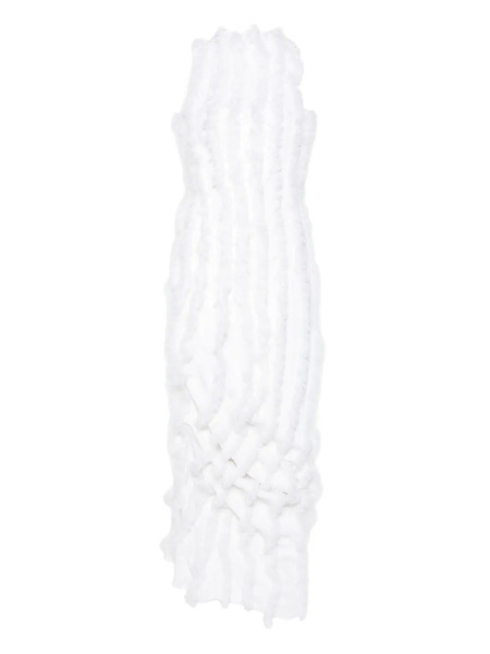  Jacquemus Ruffled Draped Maxi Dress - White 
