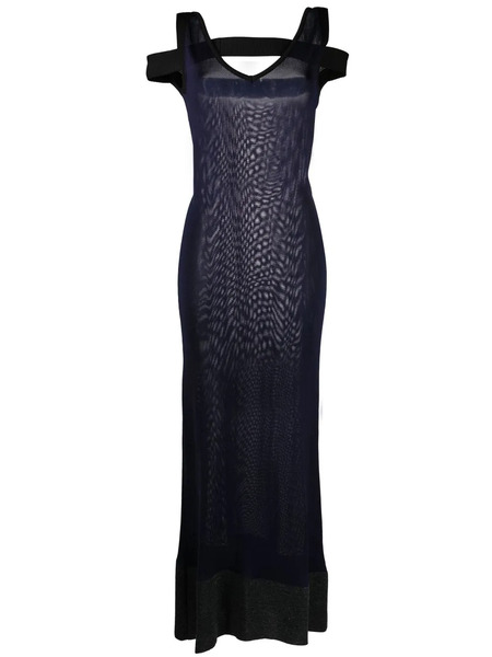  Jacquemus Semi-sheer Maxi Dress - Blue 