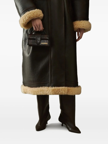  Jacquemus The Bambino Top-handle Leather Clutch Bag - Brown 