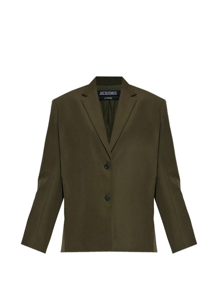  Jacquemus The Carré Single-breasted Blazer - Green 