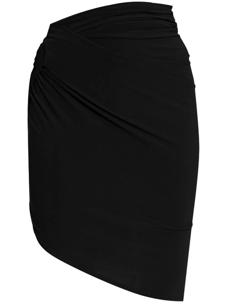  Jacquemus The Drapeado Asymmetric Mini Skirt - Black 