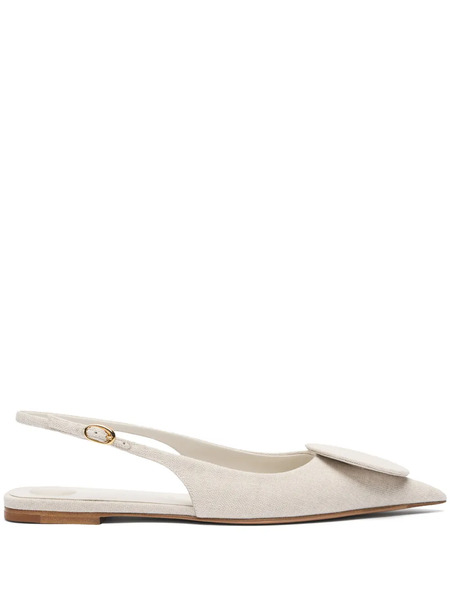  Jacquemus The Duelo Flat Pumps - Neutrals 
