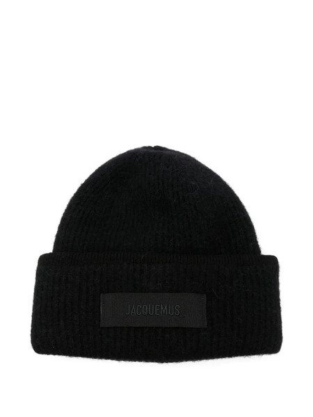  Jacquemus The Gros Grain Beanie - Black 