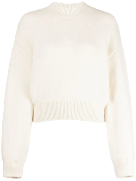  Jacquemus The Jacquemus Logo-intarsia Sweater - Neutrals 