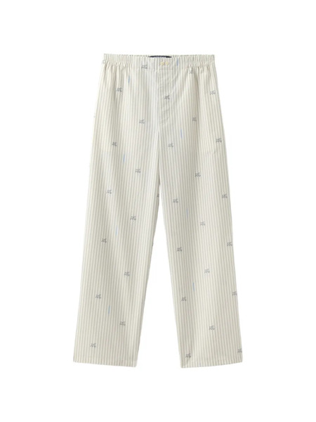  Jacquemus The Pyjama Striped-details Cotton Trousers - Neutrals 