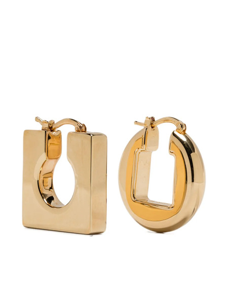  Jacquemus The Ronde Carre Hoop Earrings - Gold 