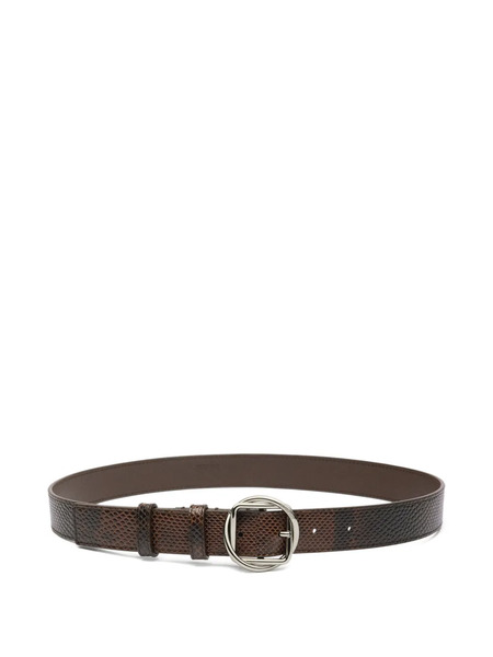  Jacquemus The Salon Textured Buckle Belt - Brown 