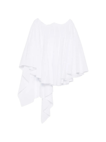  Jacquemus Triangle Ruffled Mini Dress - White 