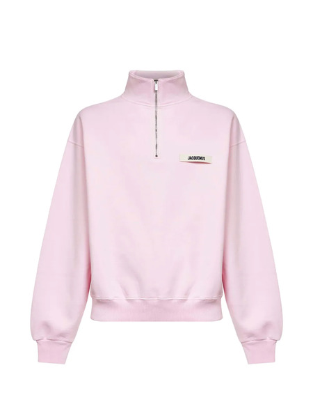  Jacquemus Zip Sweatshirt - Pink 