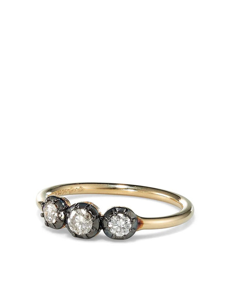  Jacquie Aiche 14k Yellow Gold Diamond Ring 