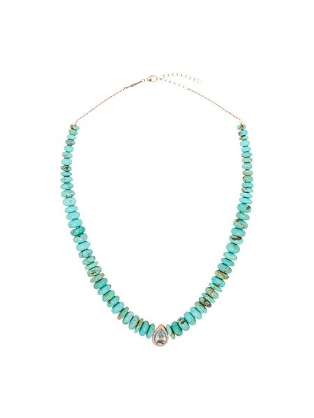  Jacquie Aiche 14kt Rose Gold Multi-stone Necklace - Pink 