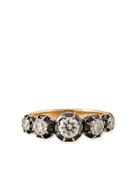  Jacquie Aiche 14kt Yellow Gold Sophia Diamond Ring 