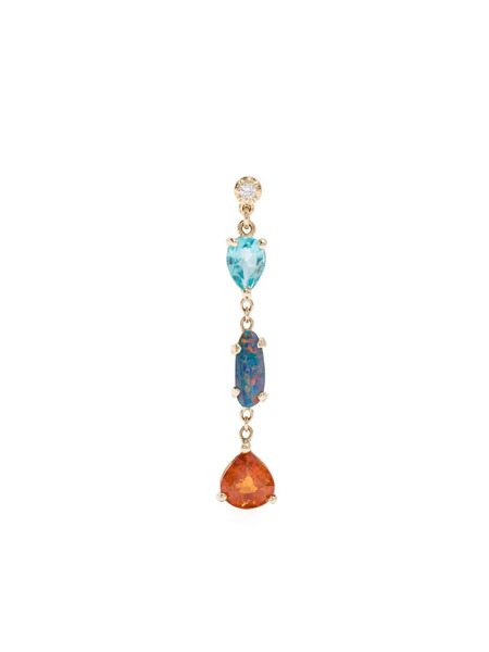  Jacquie Aiche 14kt Yellow Gold Sophia Multi-stone Earring 
