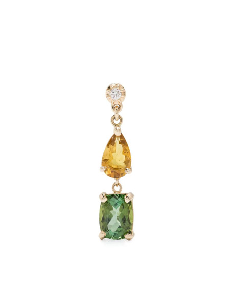 Jacquie Aiche 14kt Yellow Gold Sophia Multi-stone Earring 