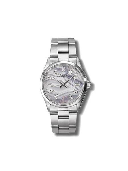  Jacquie Aiche Pre-owned Customised Rolex Oyster Perpetual 34mm - Silver 