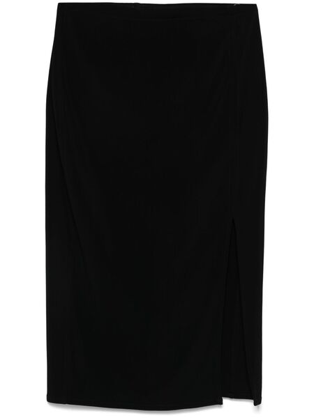  Jade Cropper Draped Midi Skirt - Black 