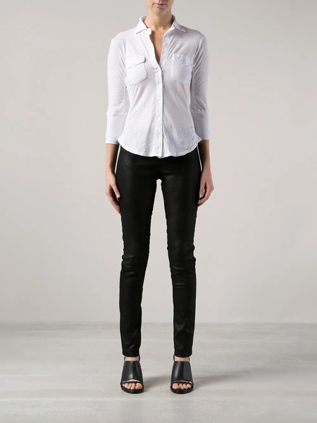  James Perse Button-down Cotton Shirt - White 